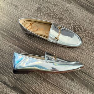 Sam Edelman Loraine Silver Patent Leather Loafer